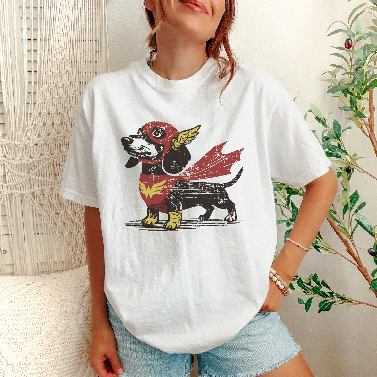 Dachshund Superhero t-shirt