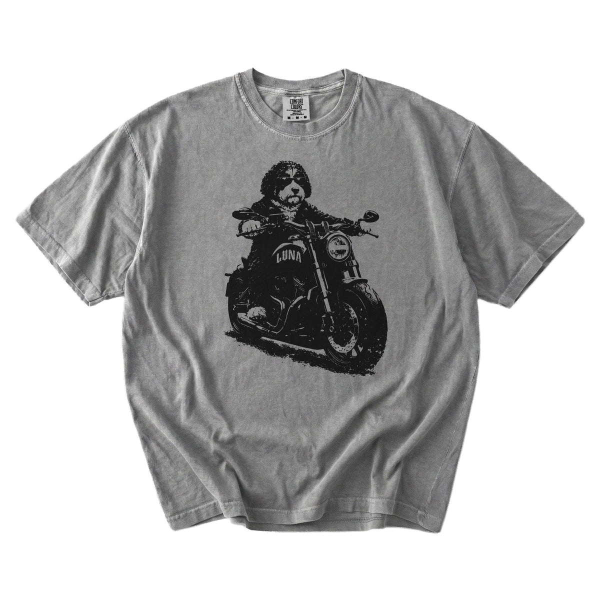 Bernedoodle Biker t-shirt