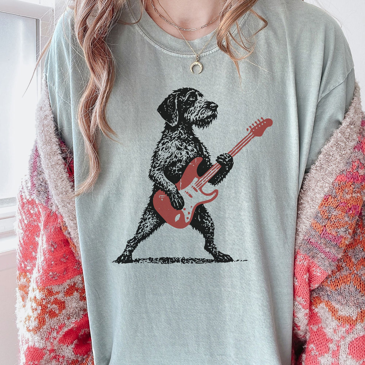 German Wirehaired Pointer Rock Star t-shirt