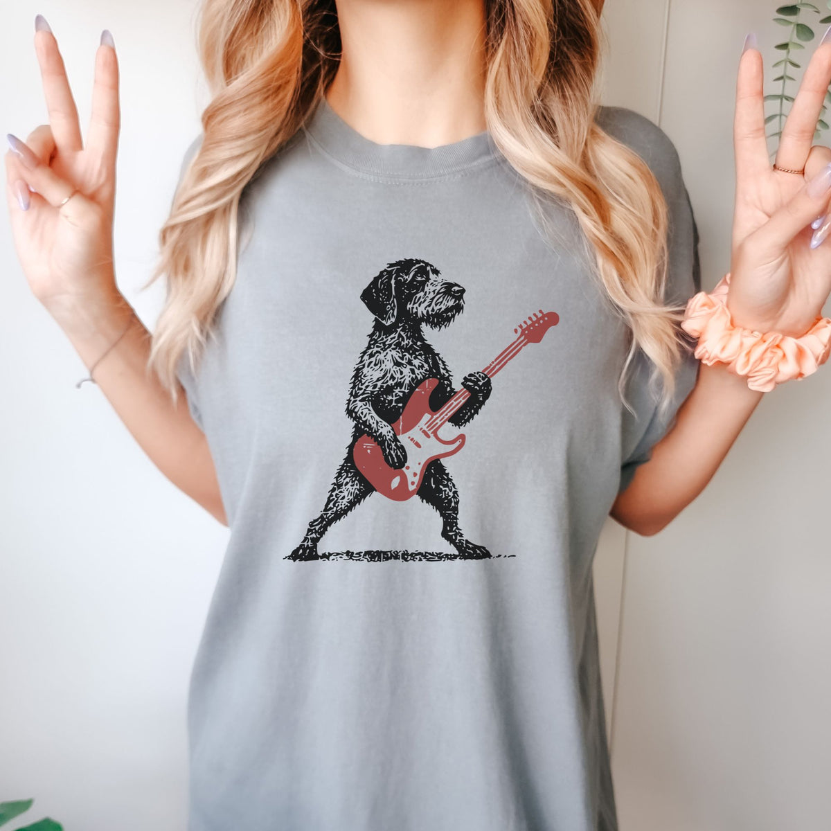 German Wirehaired Pointer Rock Star t-shirt
