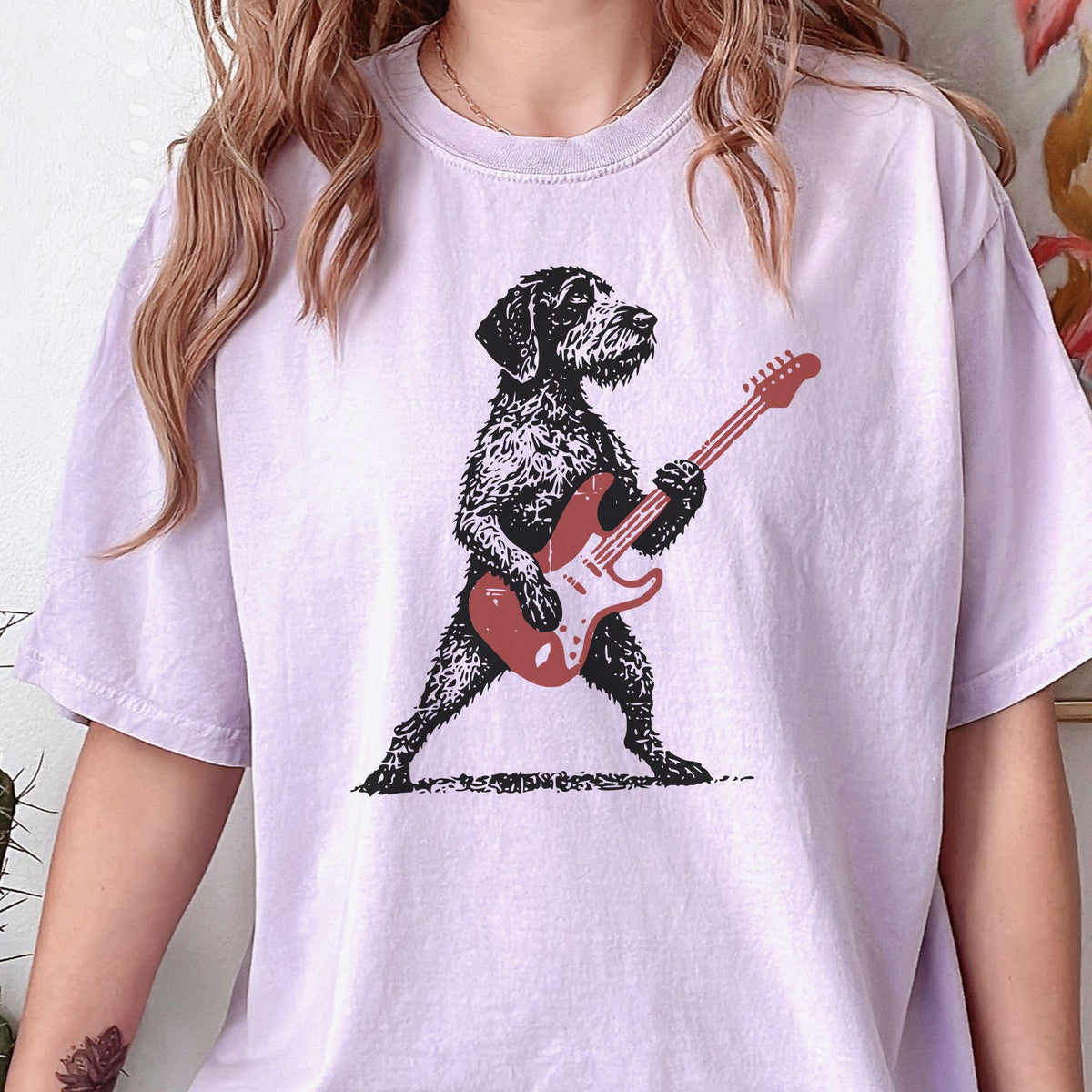 German Wirehaired Pointer Rock Star t-shirt