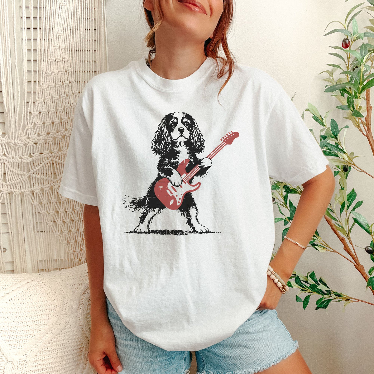 Cavalier King Charles Spaniel Rock Star t-shirt