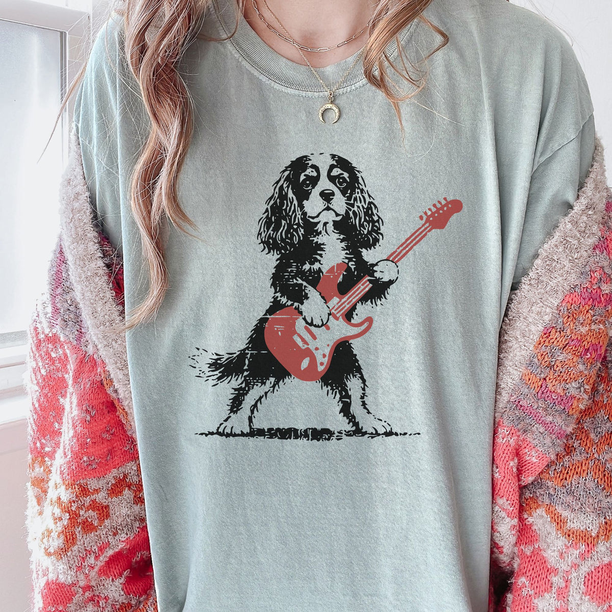 Cavalier King Charles Spaniel Rock Star t-shirt