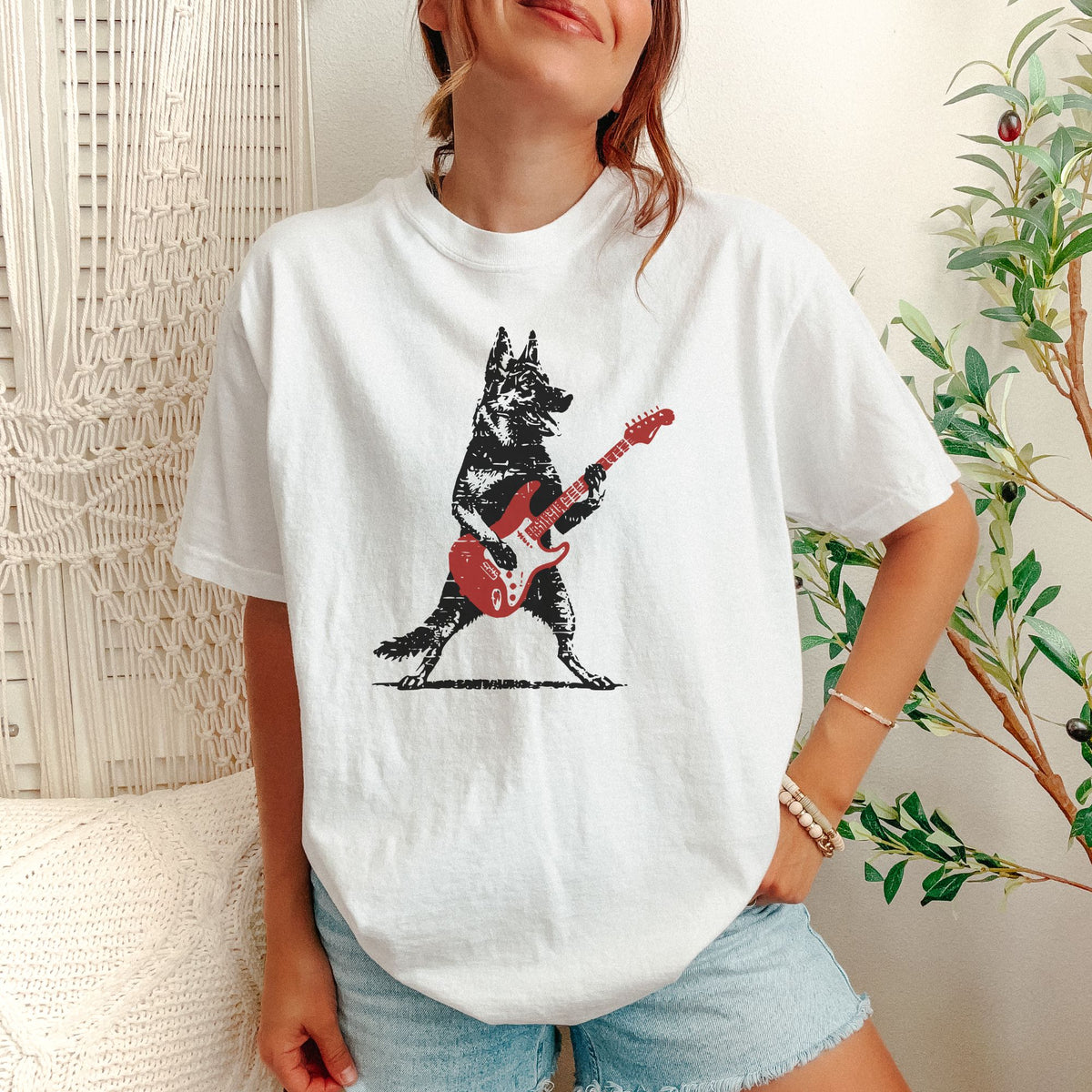 German Shepherd Rock Star t-shirt