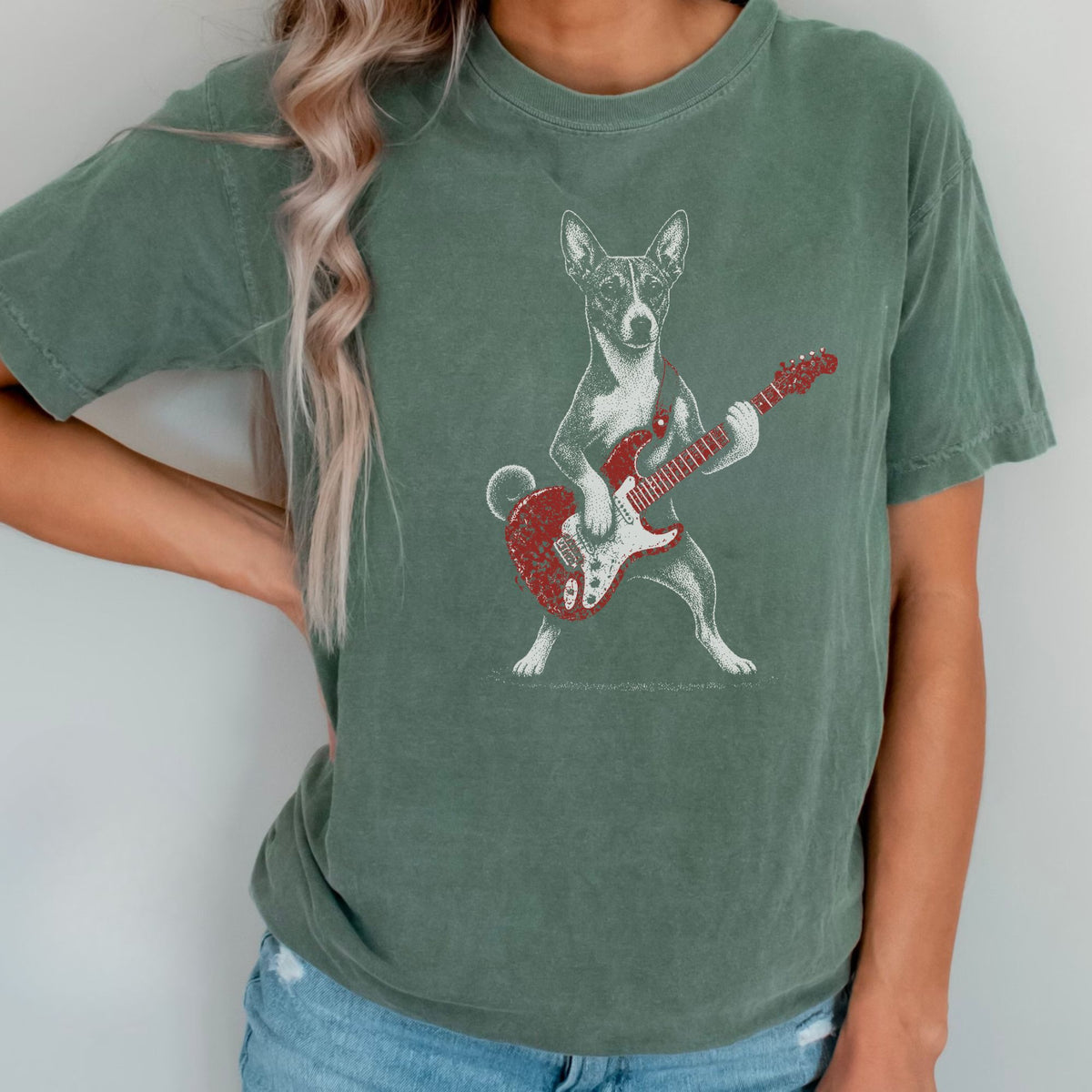 Basenji Rock Star t-shirt