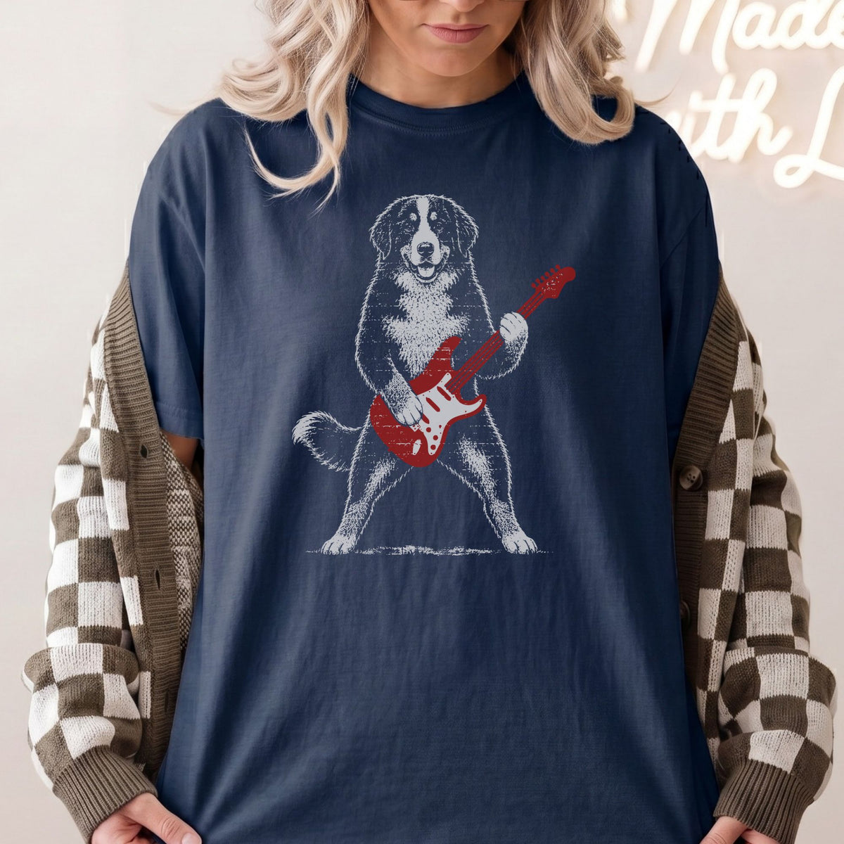 Bernese Mountain Dog Rock Star t-shirt
