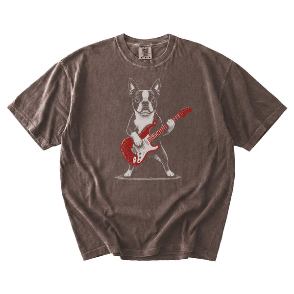 Boston Terrier Rock Star t-shirt