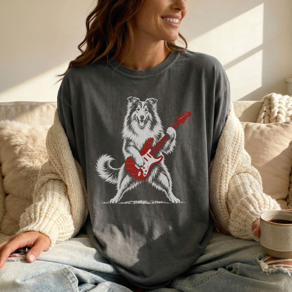 Rough Collie Rock Star t-shirt