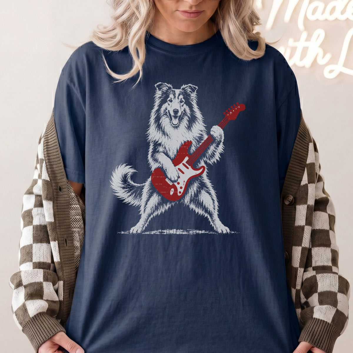 Rough Collie Rock Star t-shirt