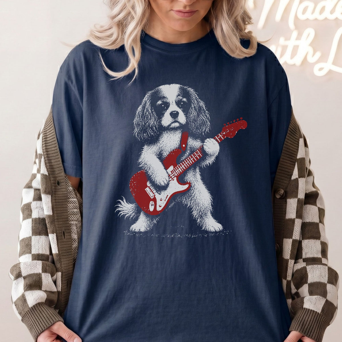 Cavalier King Charles Spaniel Rock Star t-shirt