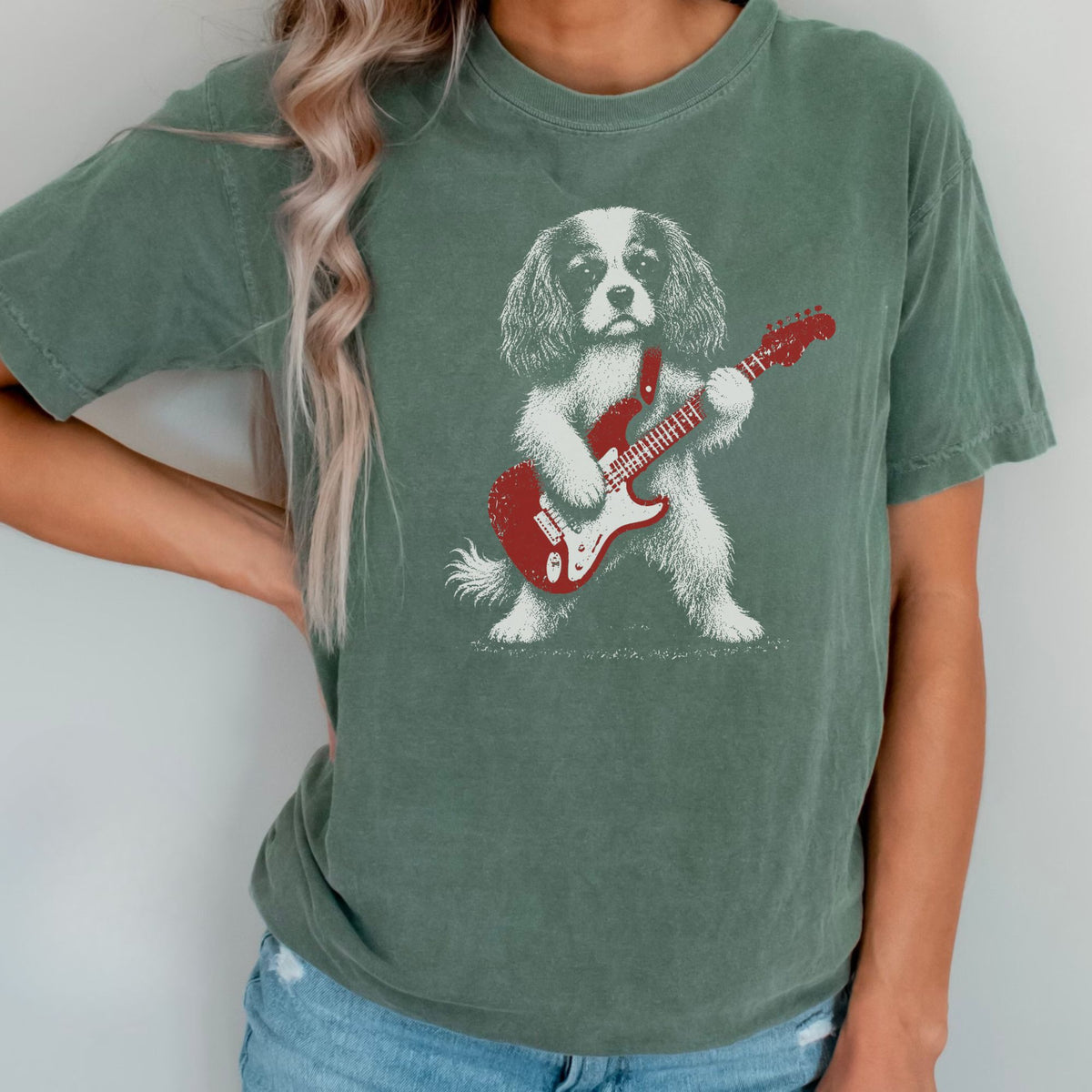Cavalier King Charles Spaniel Rock Star t-shirt