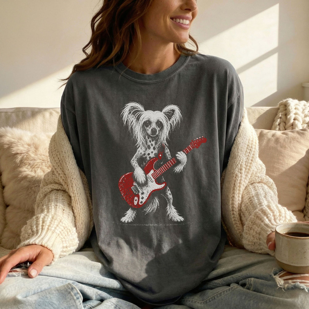 Chinese Crested Rock Star t-shirt