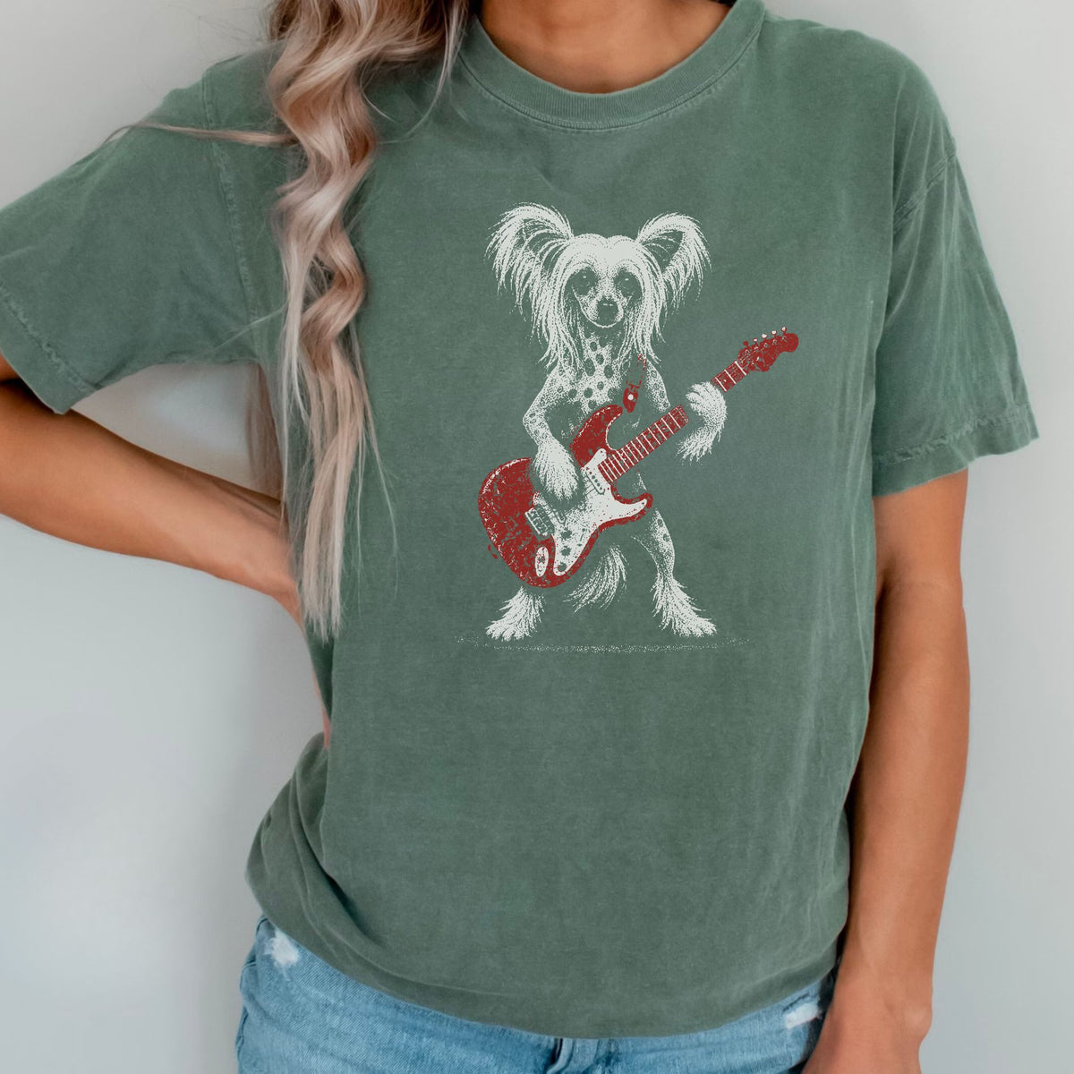 Chinese Crested Rock Star t-shirt