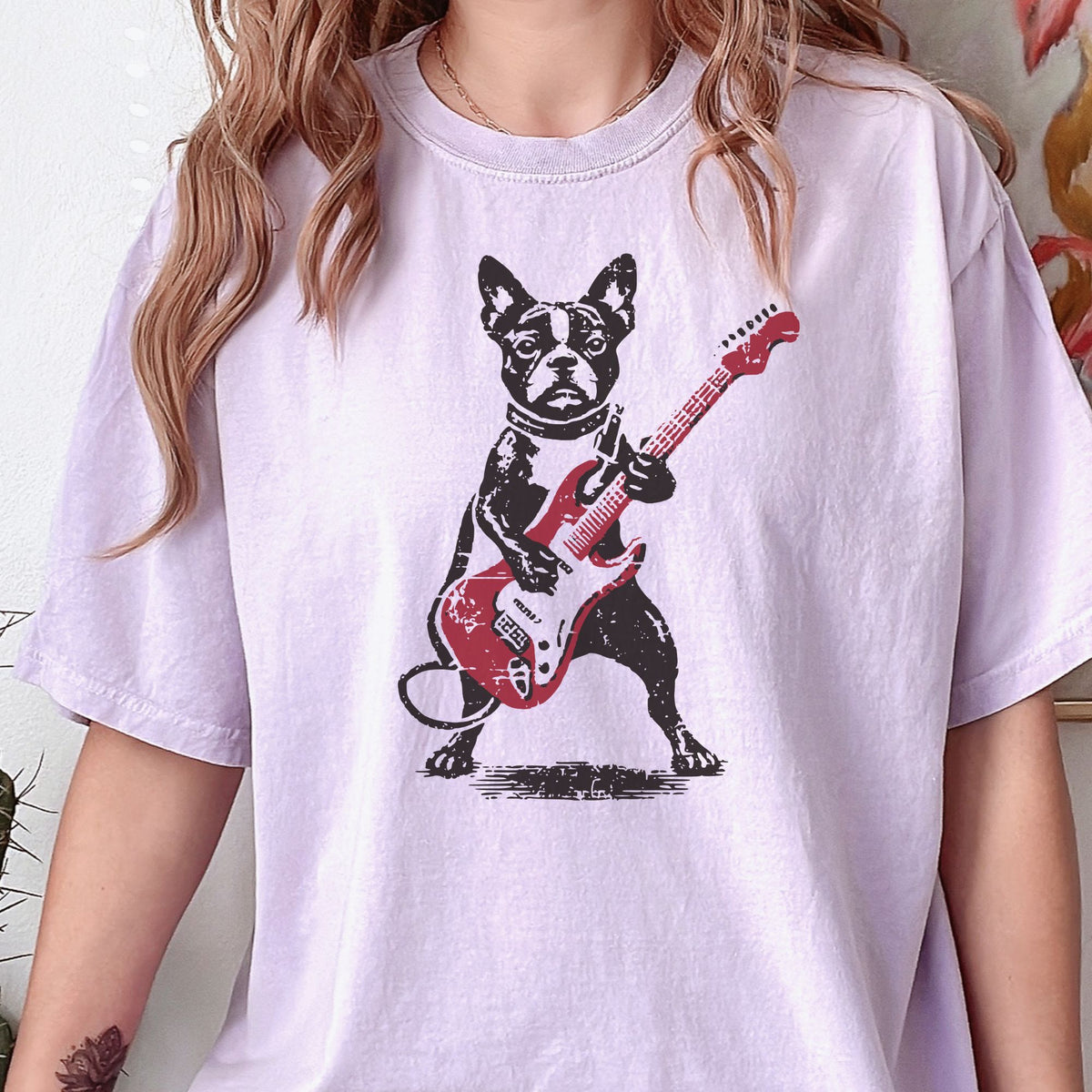 Boston Terrier Rock Star t-shirt
