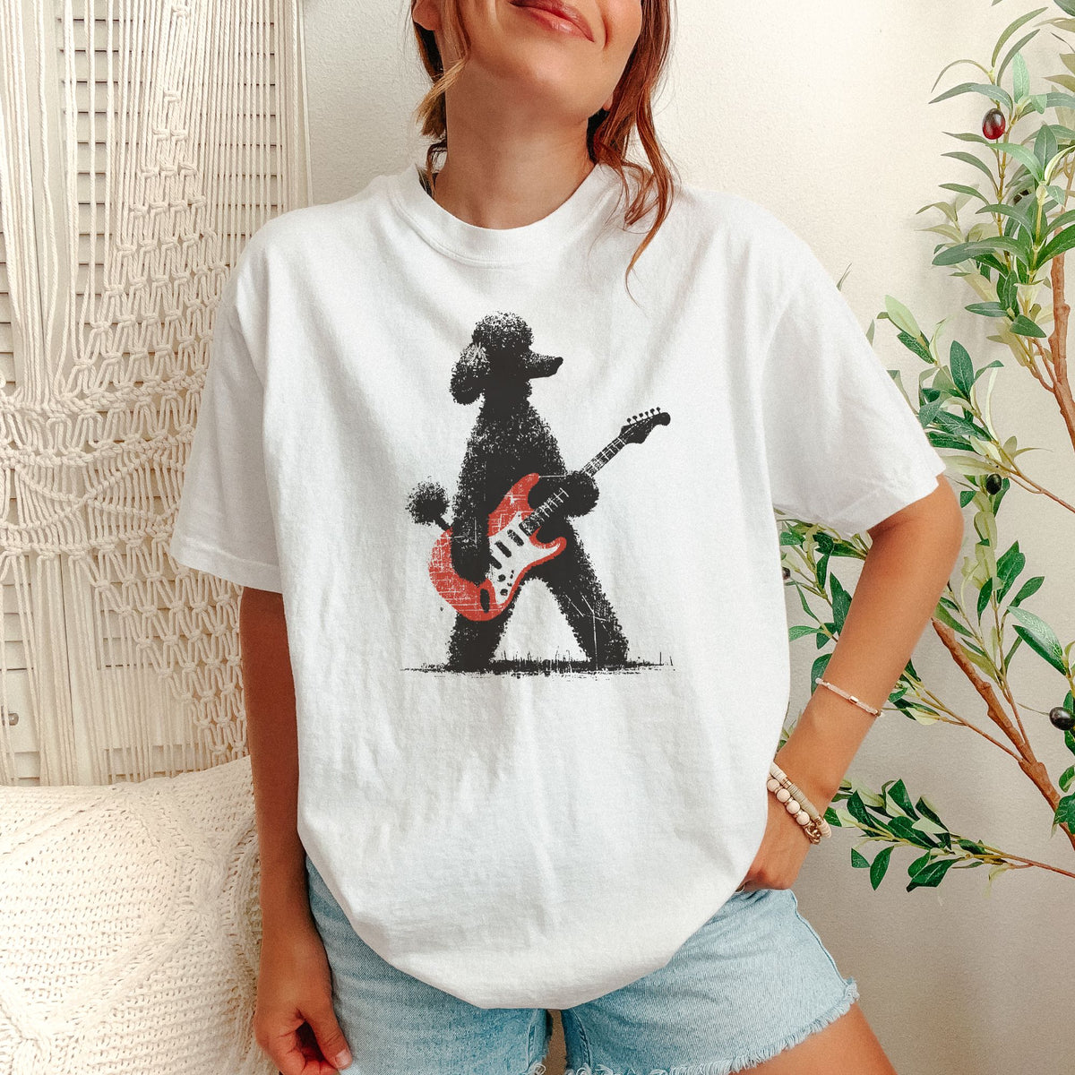 Standard Poodle Rock Star t-shirt