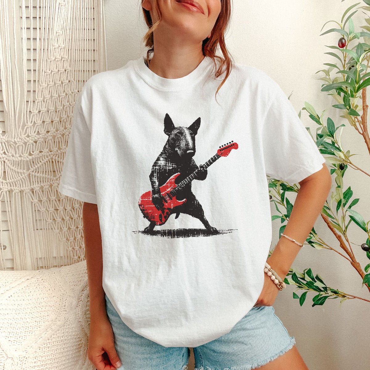 Bull Terrier Rock Star t-shirt