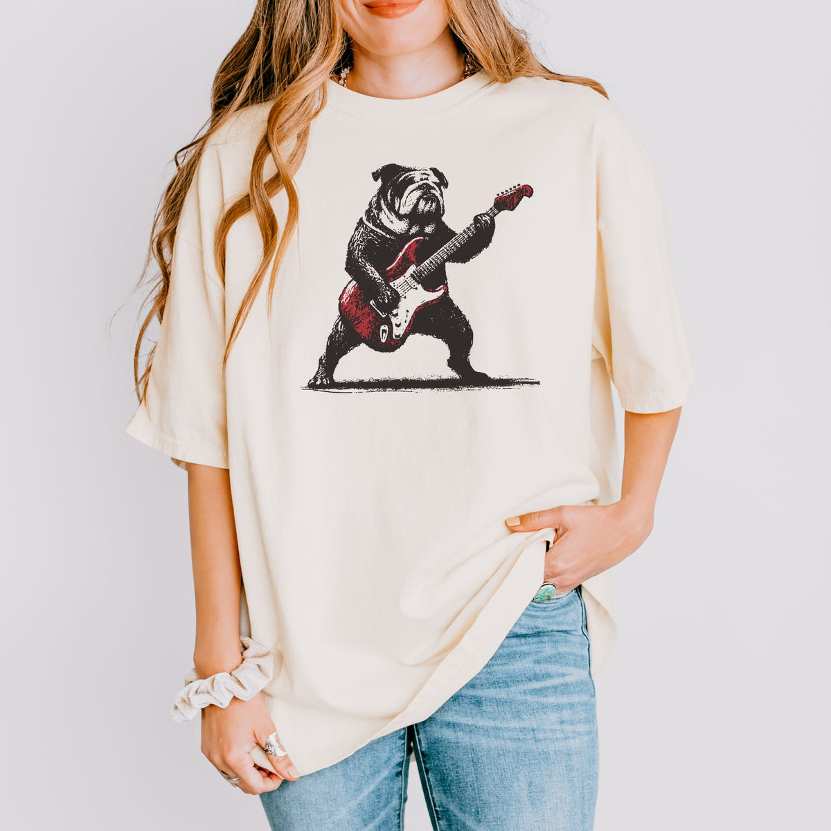 English Bulldog Rock Star t-shirt