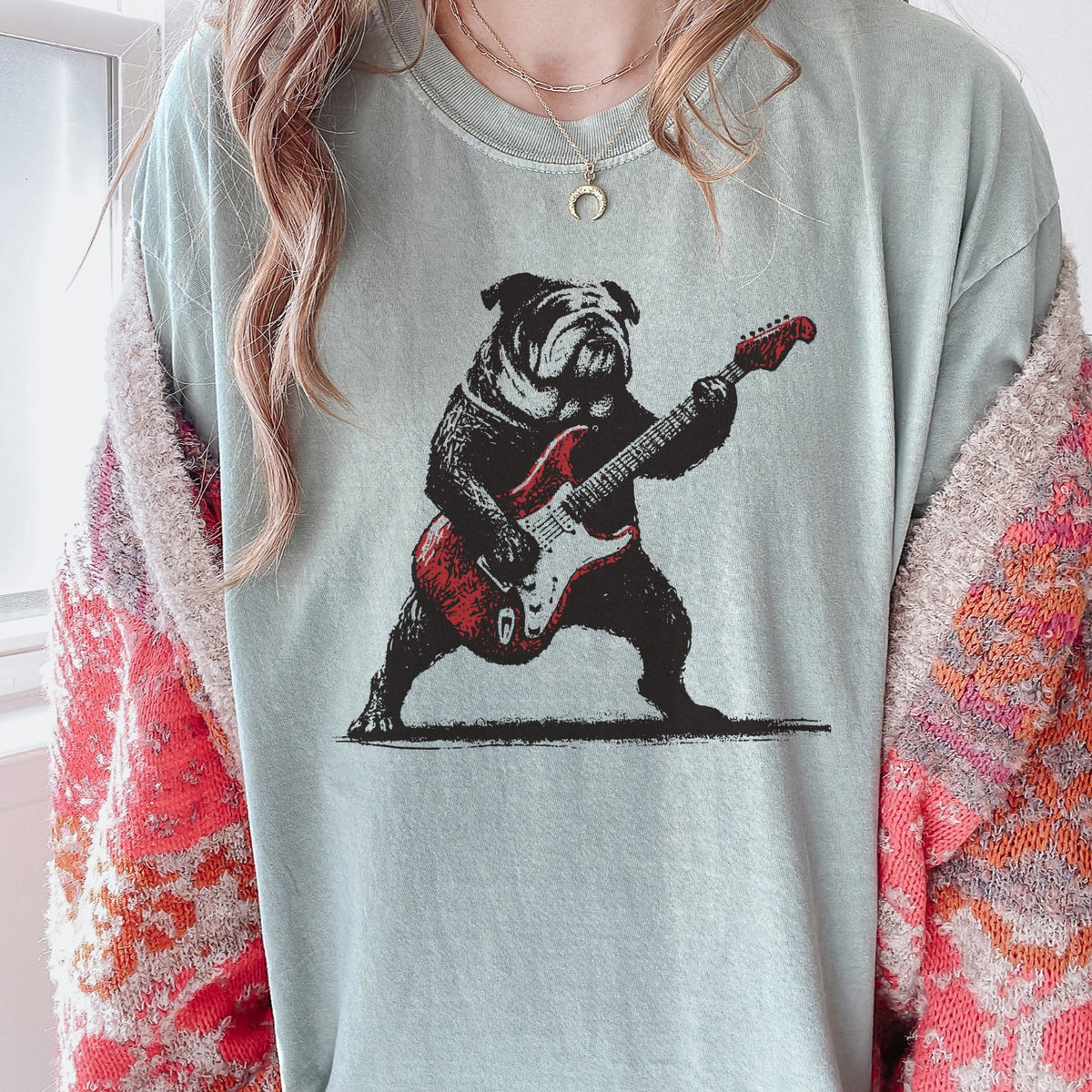 English Bulldog Rock Star t-shirt