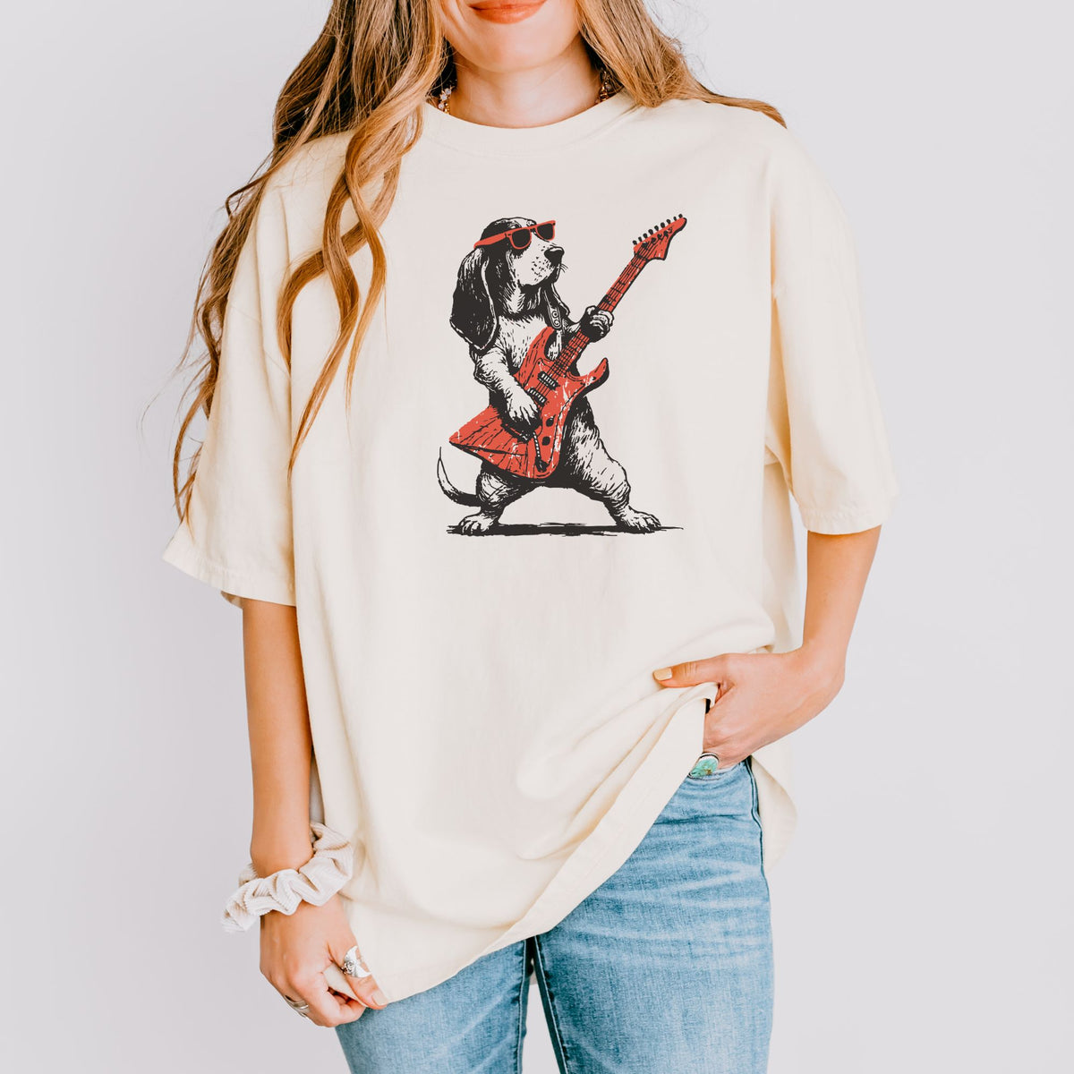 Basset Hound Rock Star t-shirt