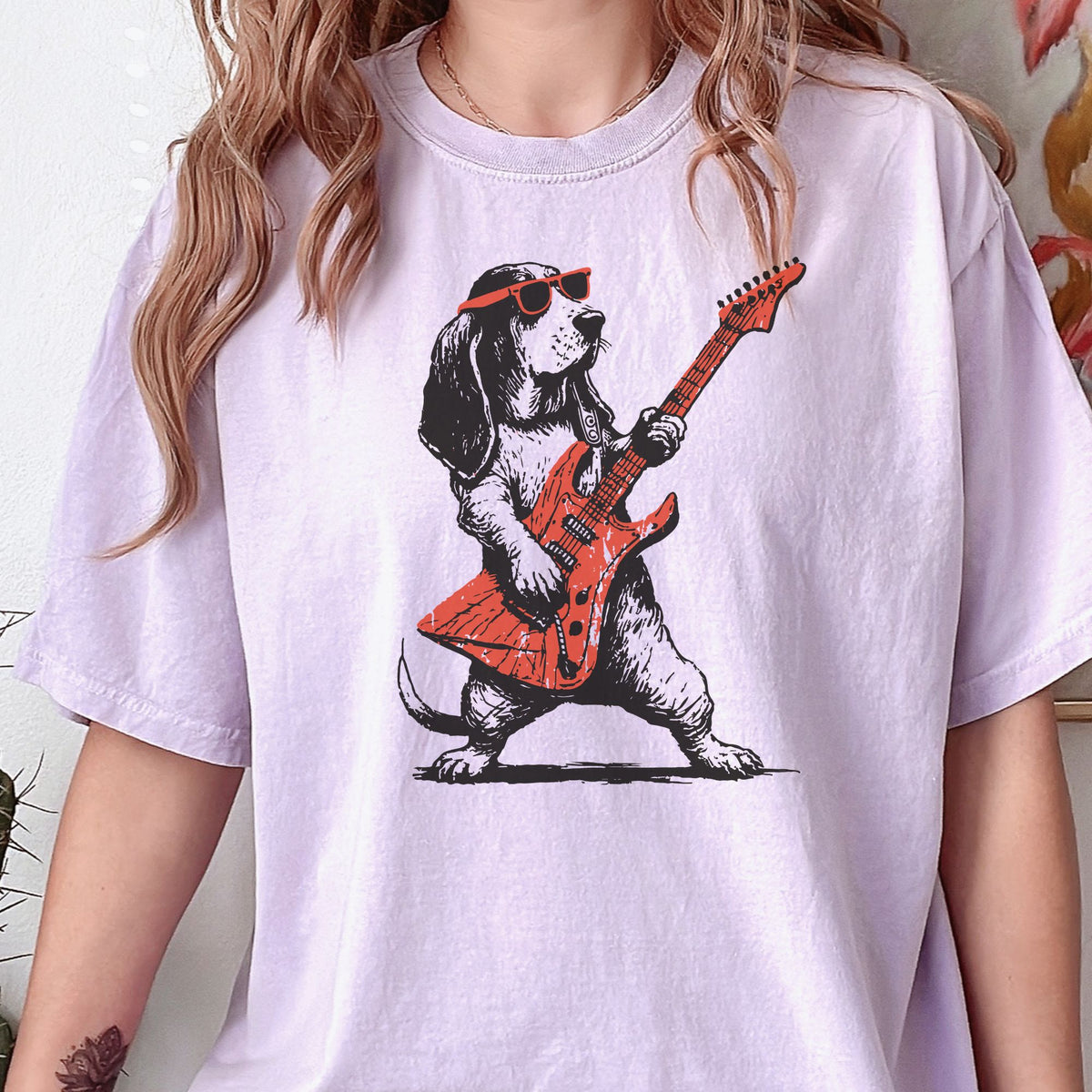 Basset Hound Rock Star t-shirt