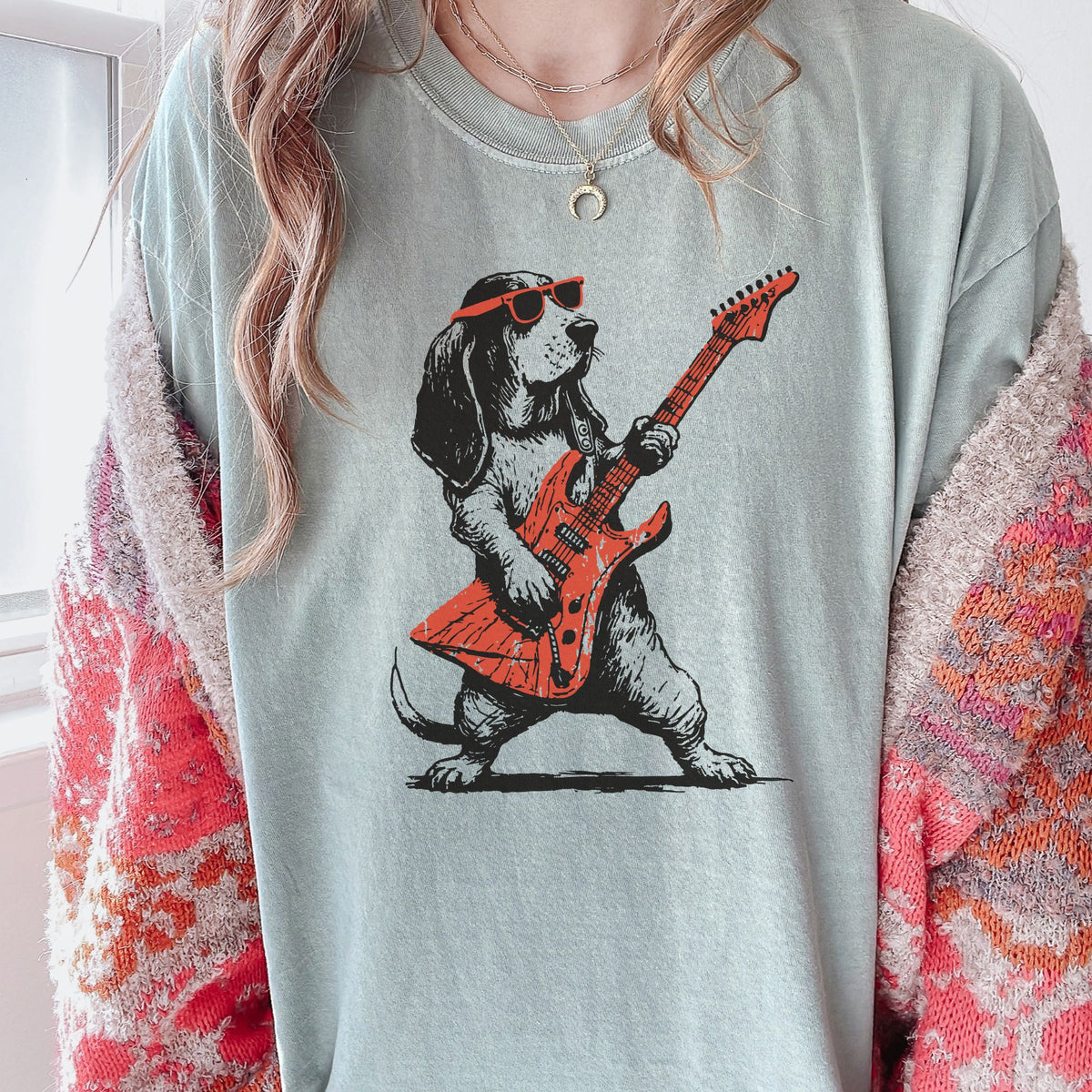 Basset Hound Rock Star t-shirt