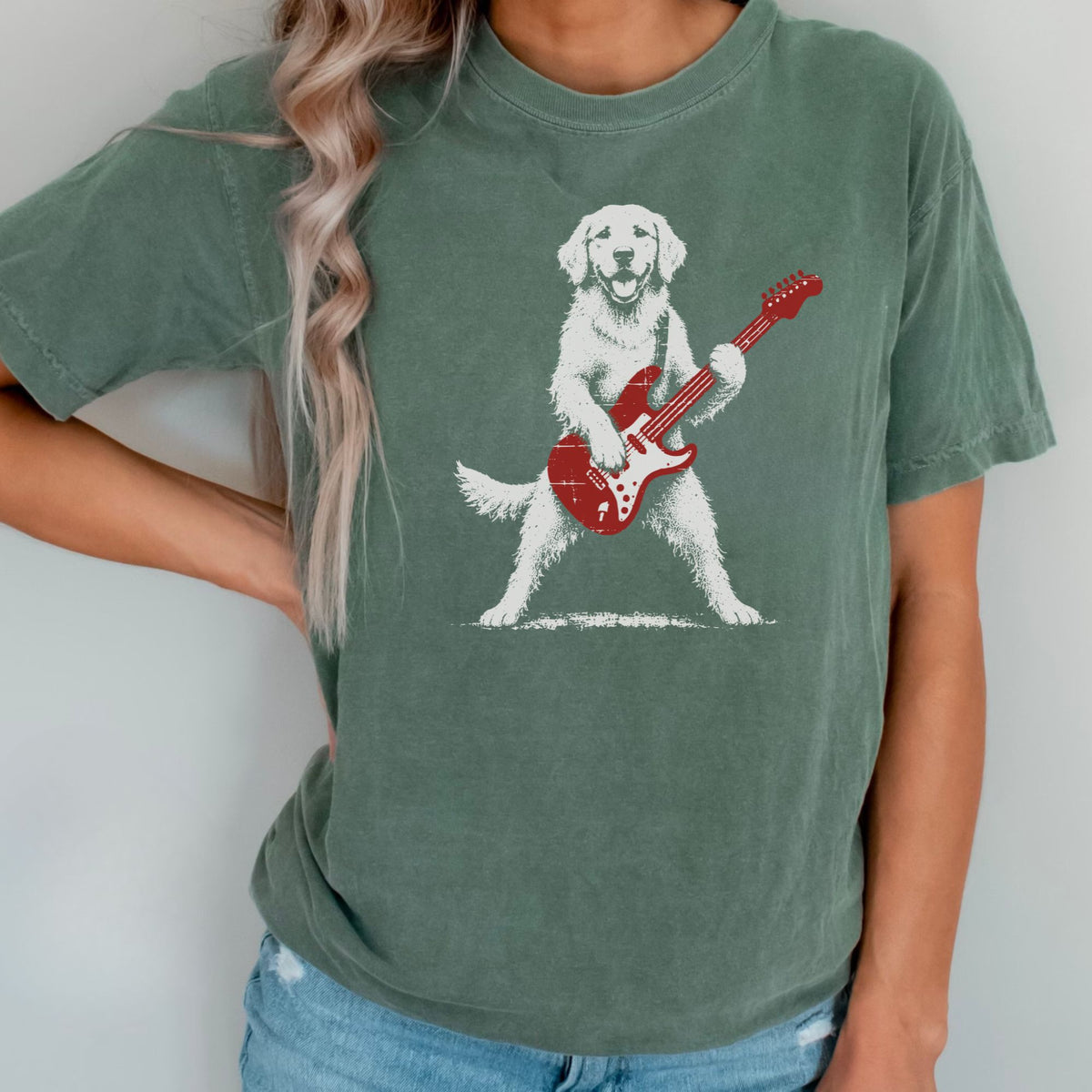 Golden Retriever Rock Star t-shirt