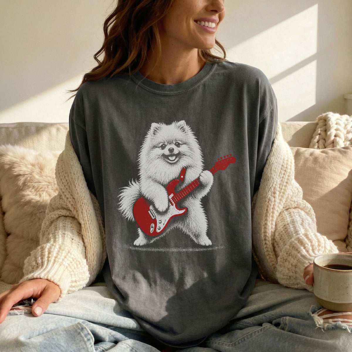 Pomeranian Rock Star t-shirt