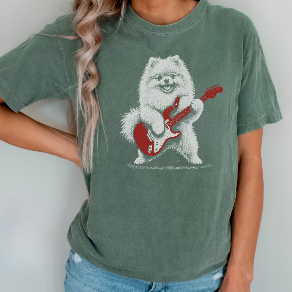 Pomeranian Rock Star t-shirt