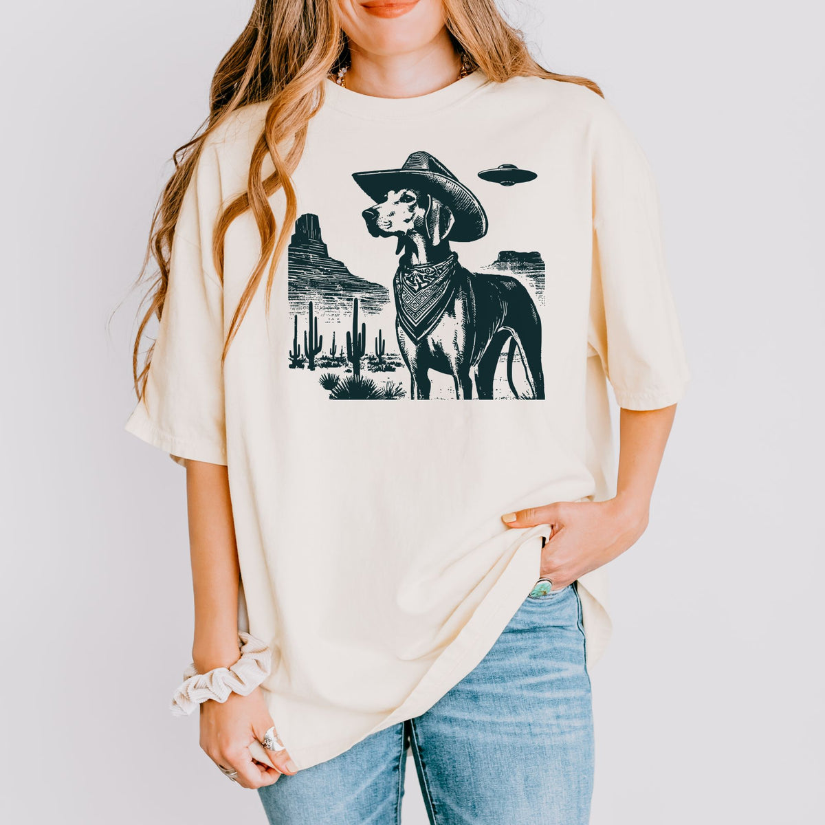 American Foxhound Western UFO t-shirt