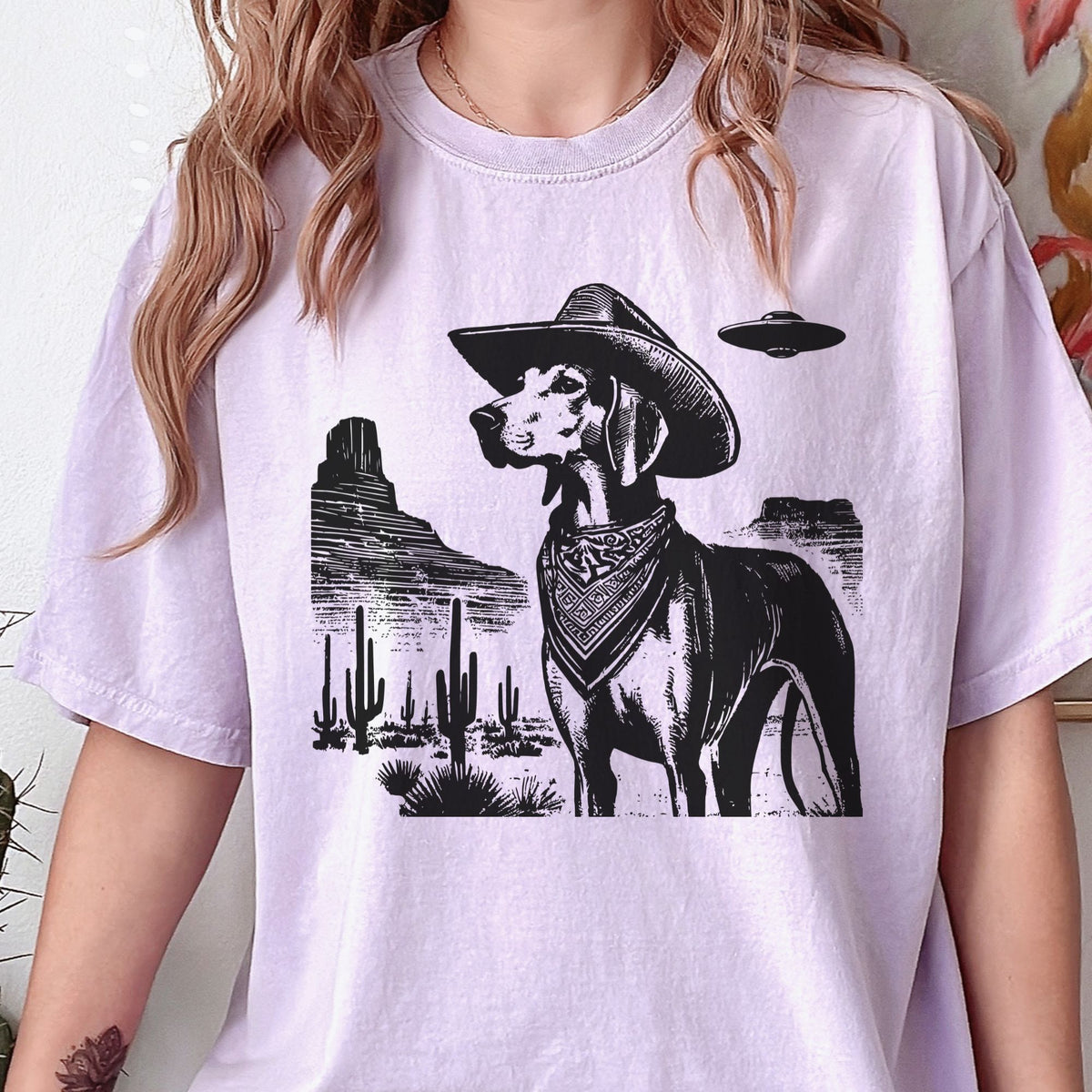 American Foxhound Western UFO t-shirt