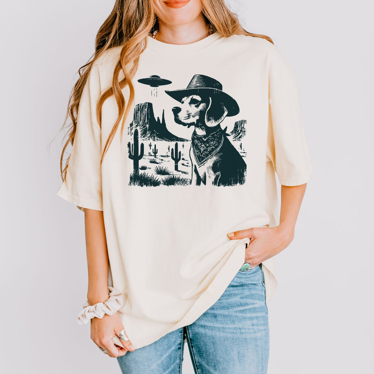 Beagle Western UFO t-shirt