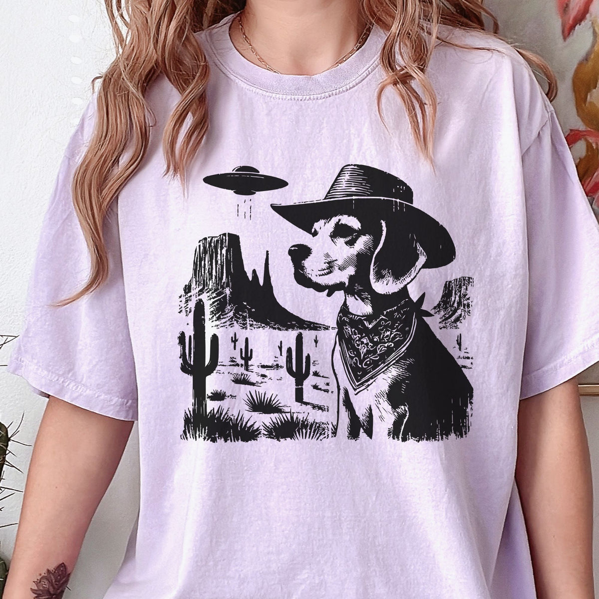 Beagle Western UFO t-shirt