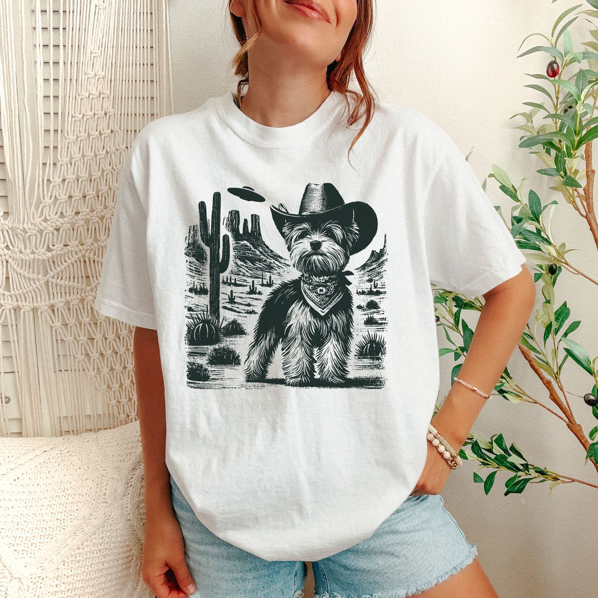 Biewer Terrier Western UFO t-shirt