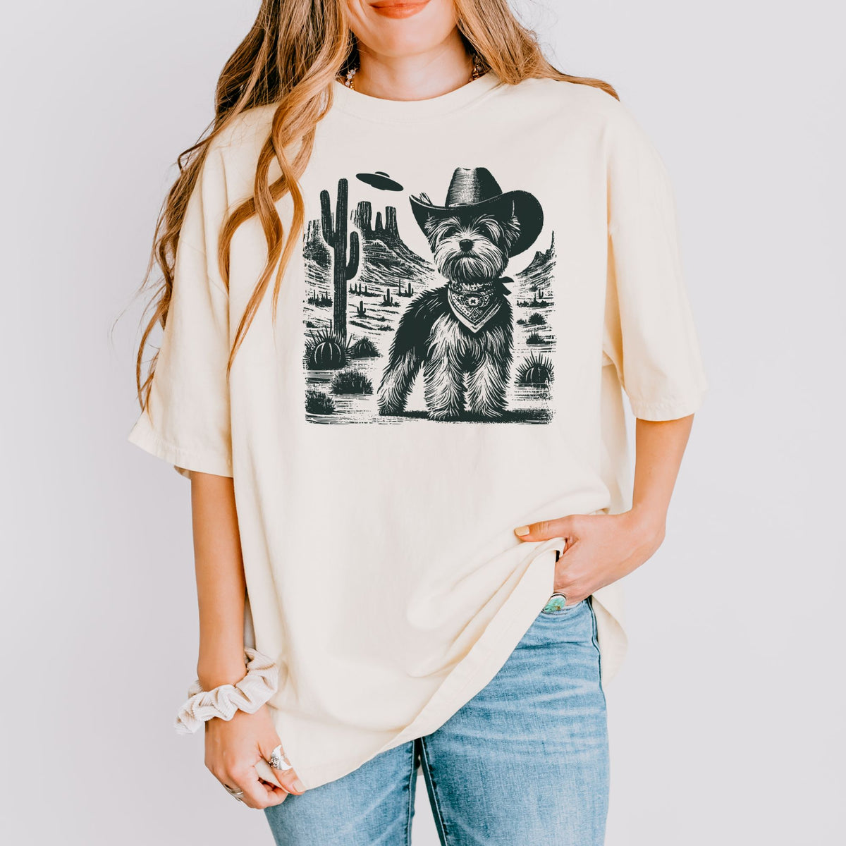 Biewer Terrier Western UFO t-shirt