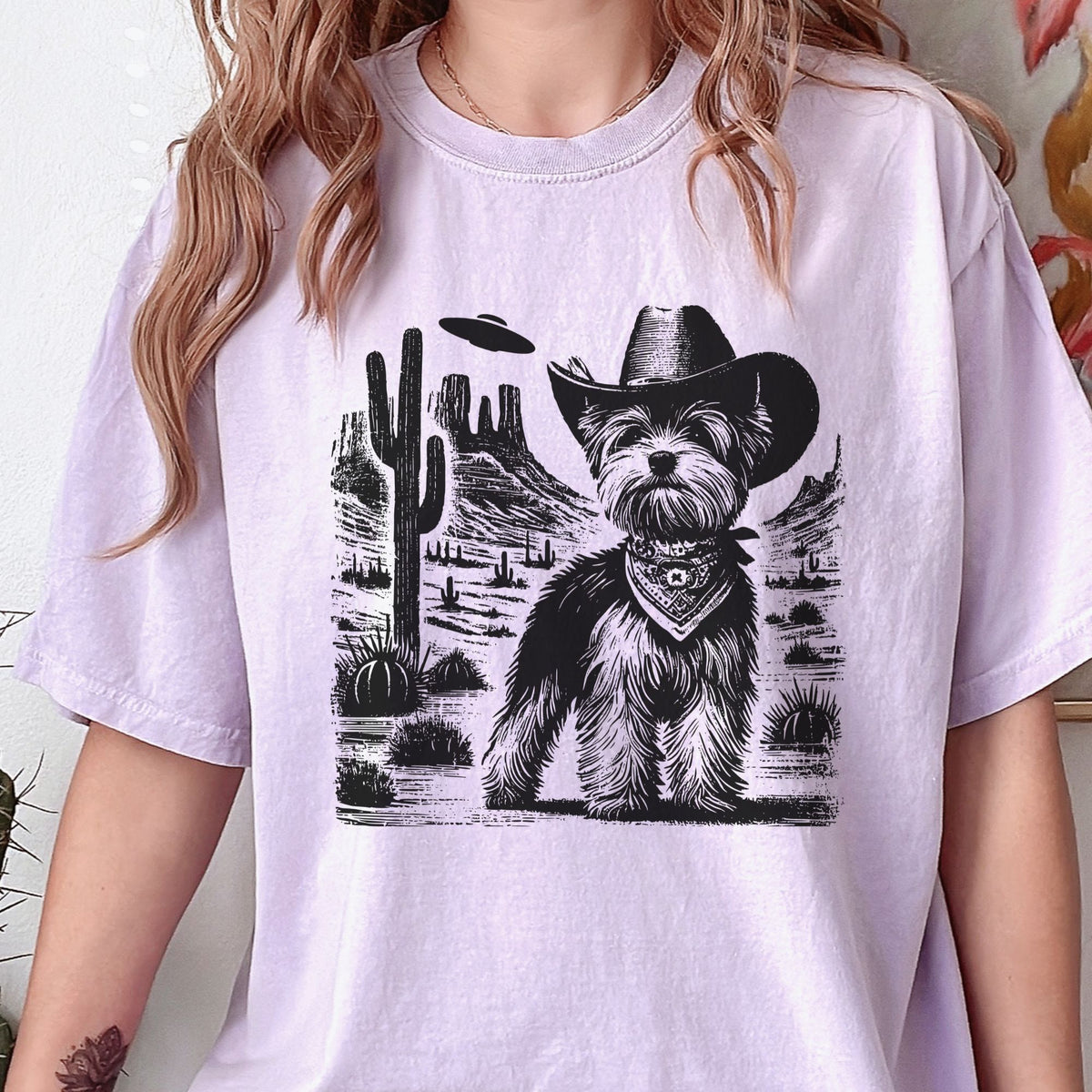 Biewer Terrier Western UFO t-shirt