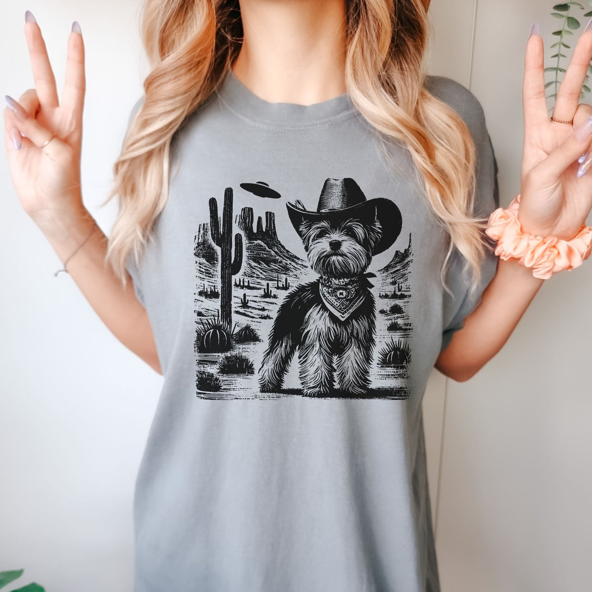 Biewer Terrier Western UFO t-shirt