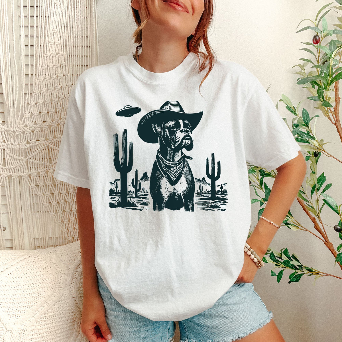 Boxer Western UFO t-shirt