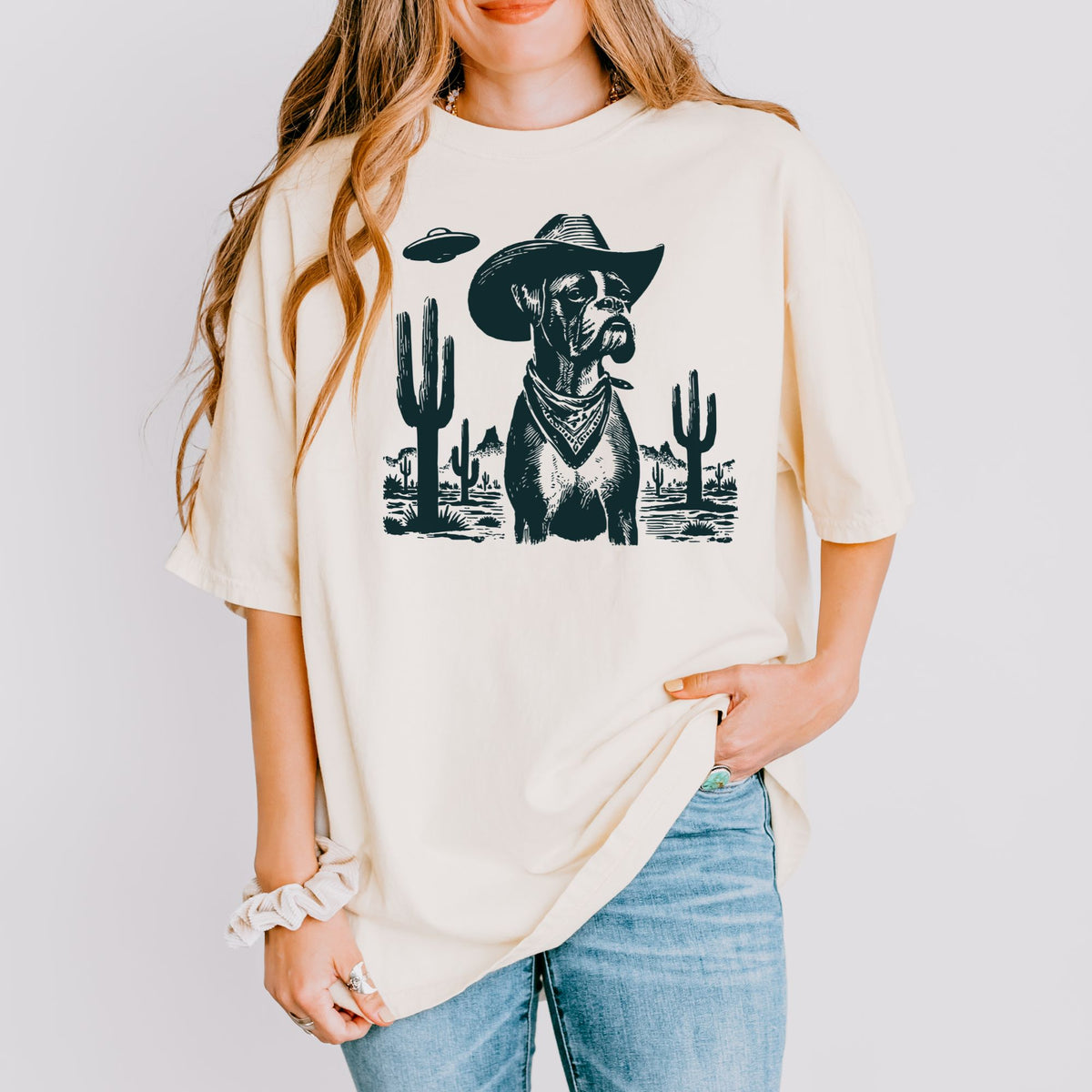 Boxer Western UFO t-shirt