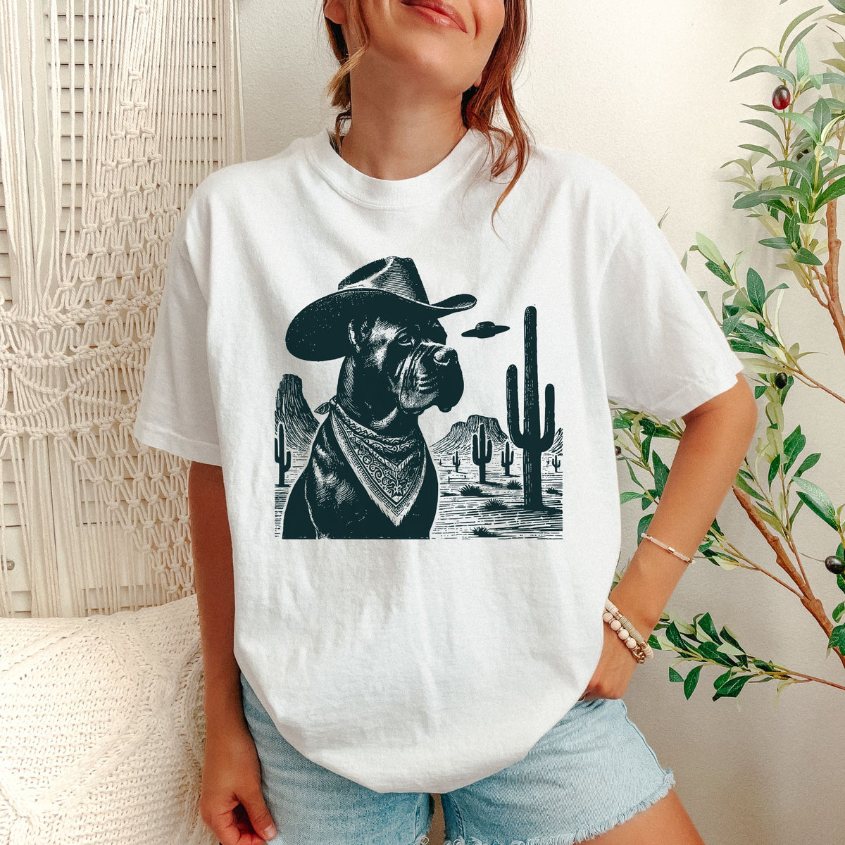 Cane Corso Western UFO t-shirt