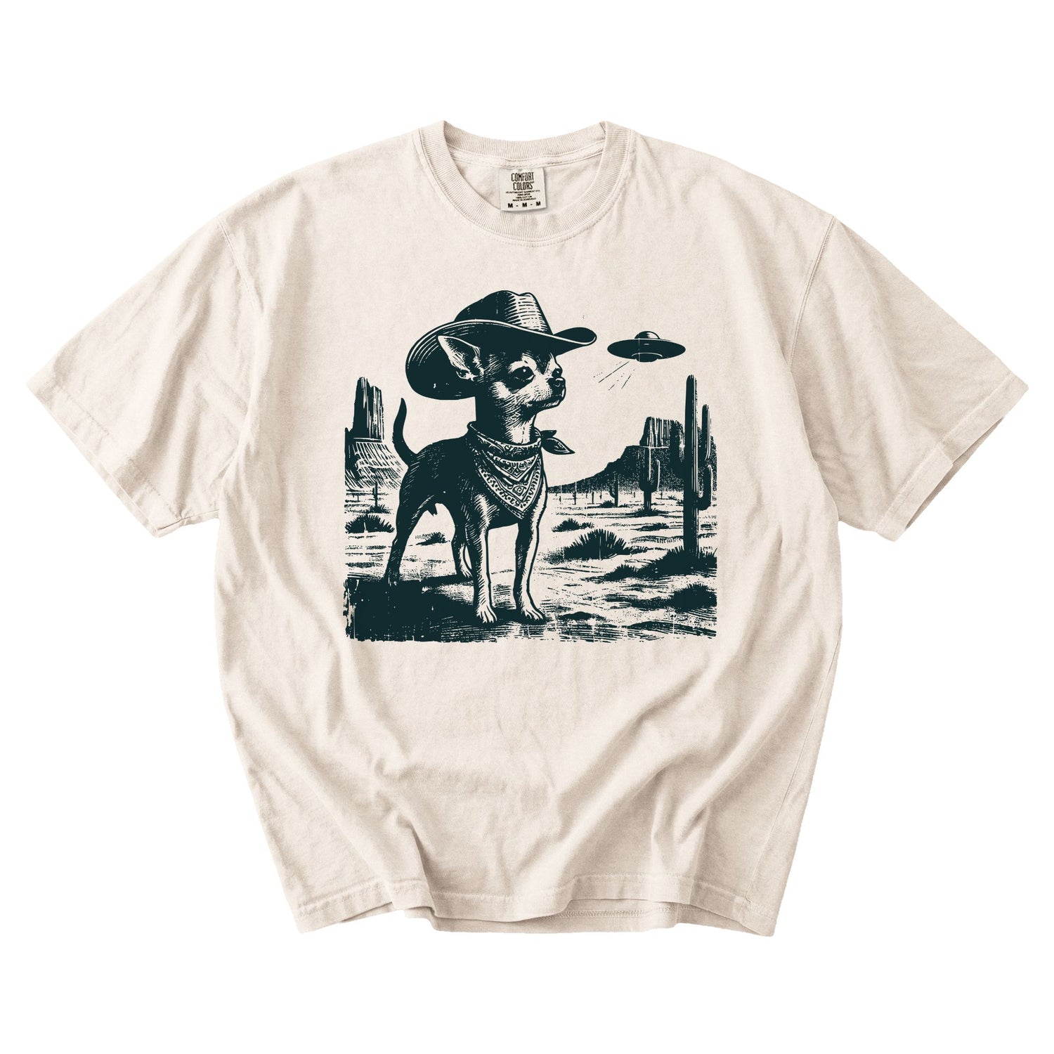 Chihuahua Western UFO t-shirt