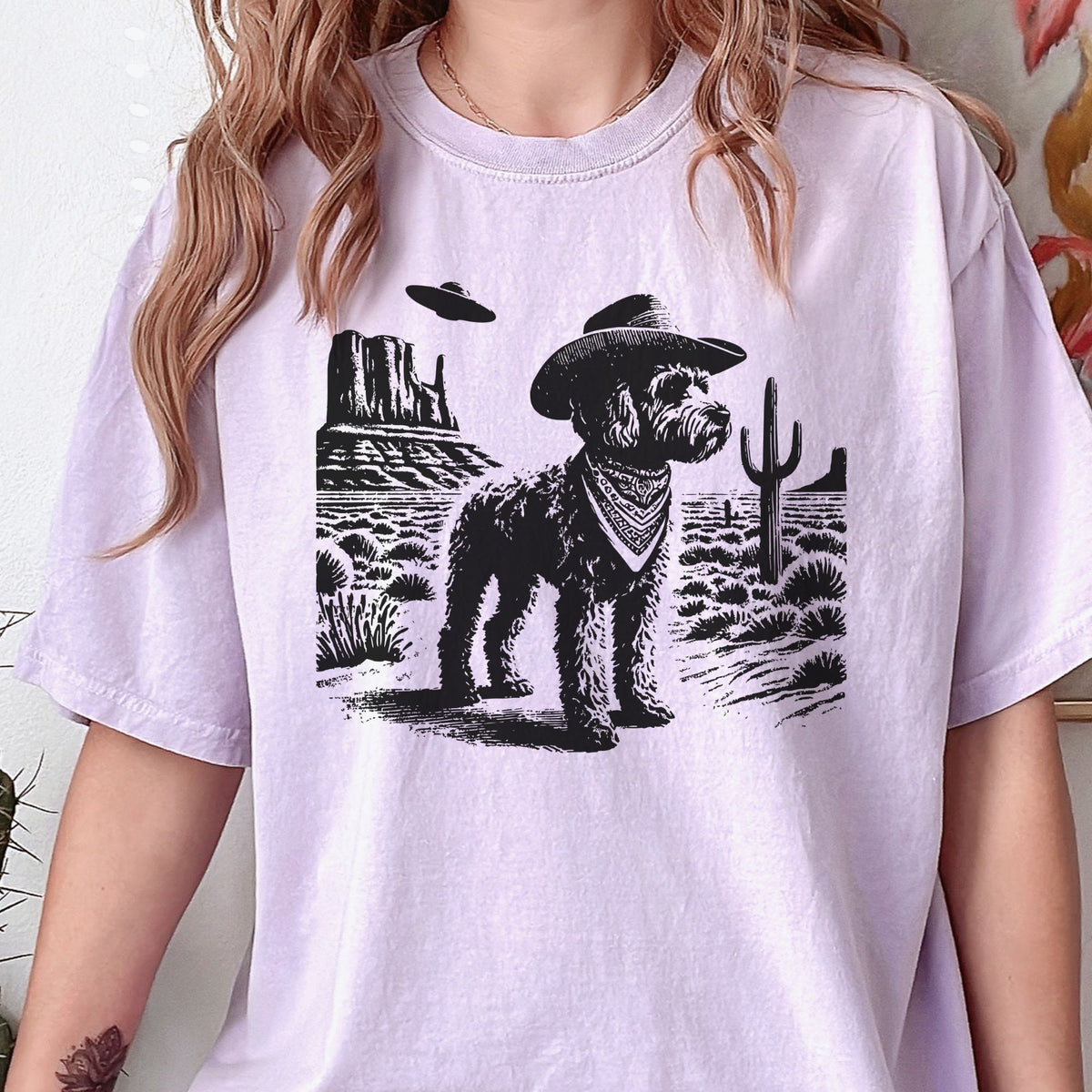 Cockapoo Western UFO t-shirt