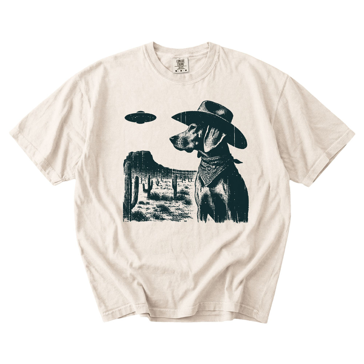 Coonhound Western UFO t-shirt