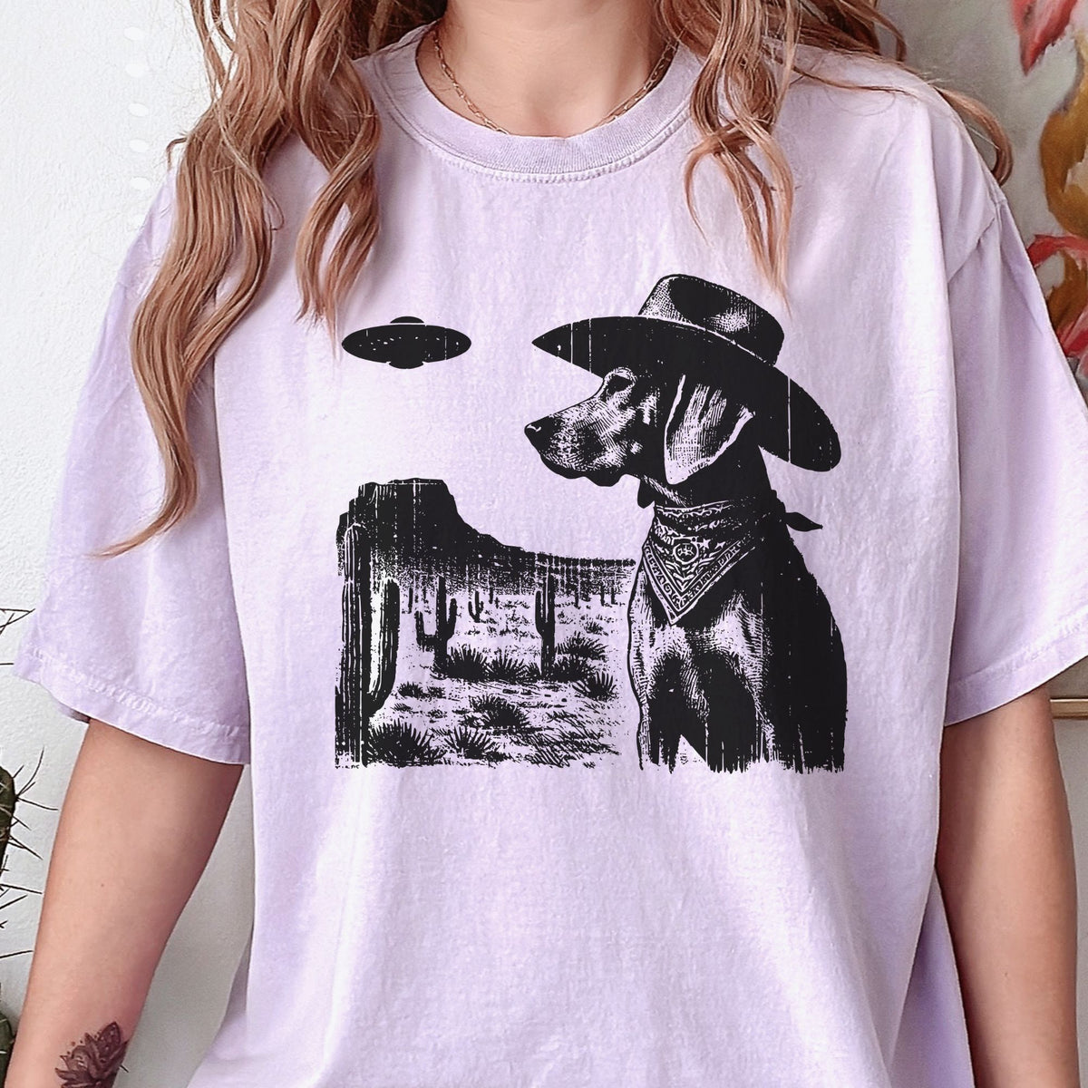 Coonhound Western UFO t-shirt