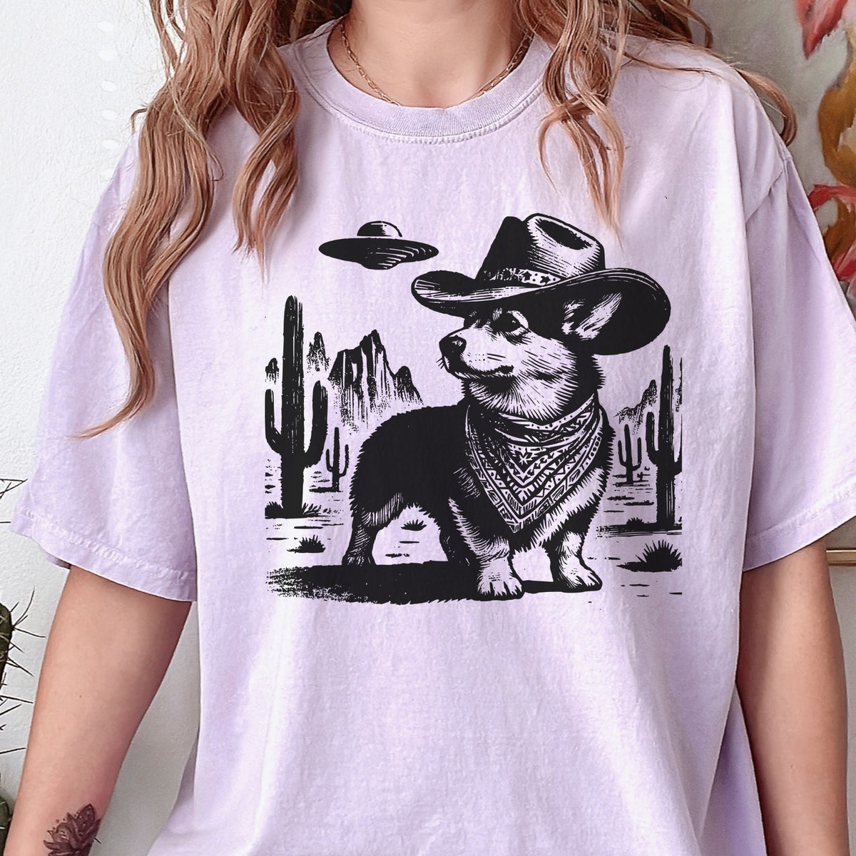 Corgi Western UFO t-shirt