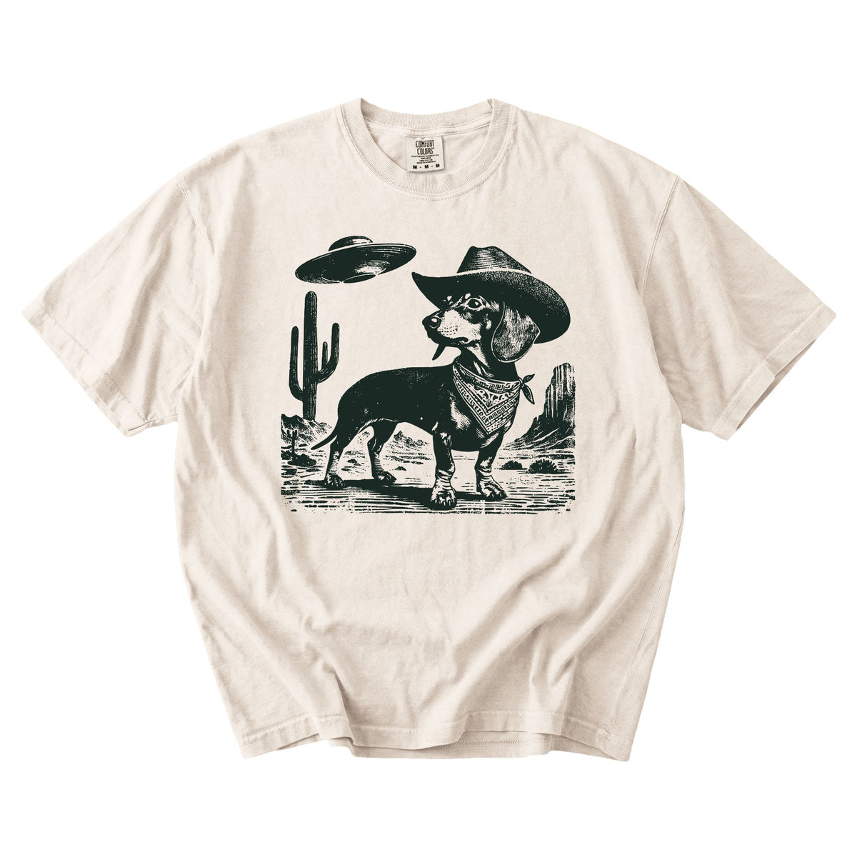 Dachshund Western UFO t-shirt
