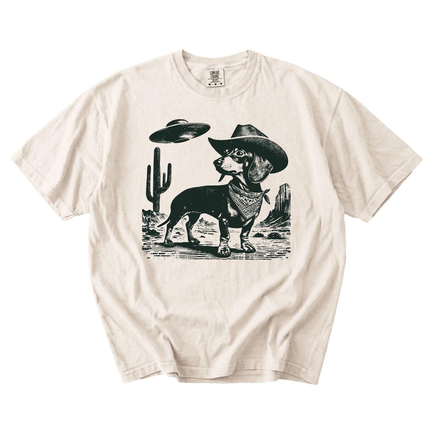 Dachshund Western UFO t-shirt