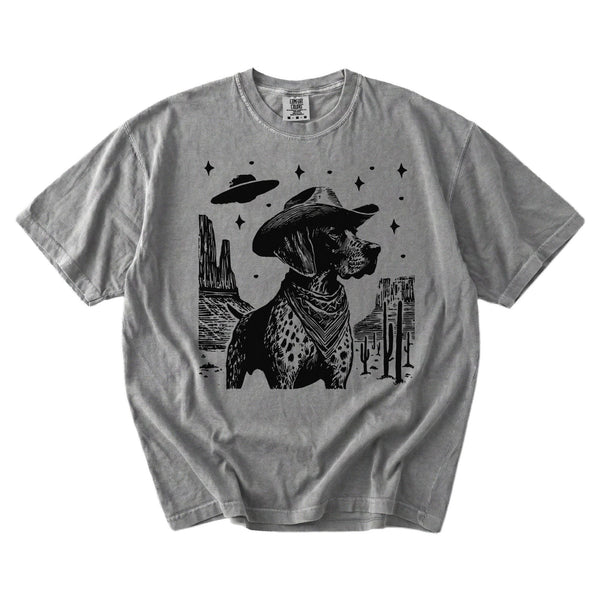 German Shorthaired Pointer Western UFO t-shirt