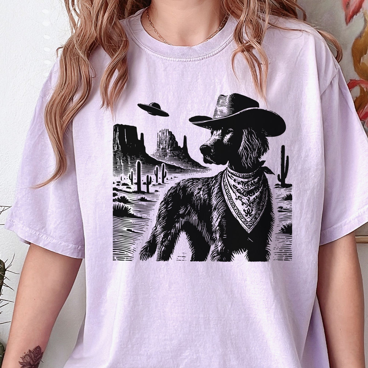 Irish Setter Western UFO t-shirt