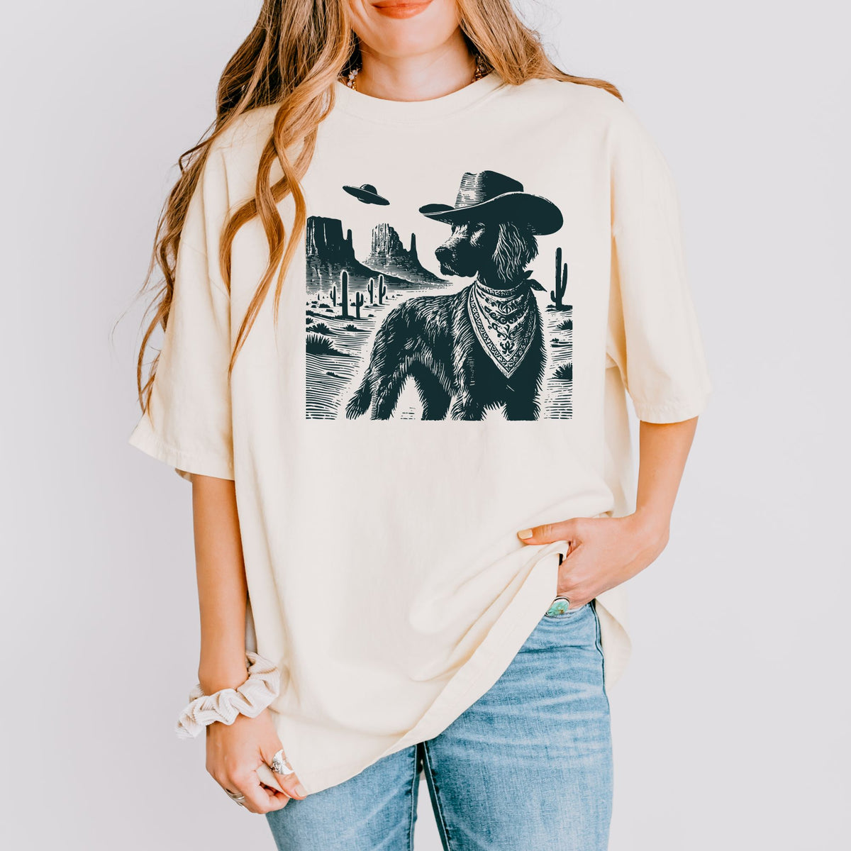 Irish Setter Western UFO t-shirt