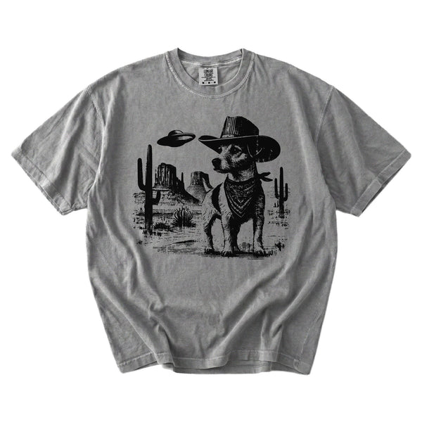 Jack Russell Terrier Western UFO t-shirt
